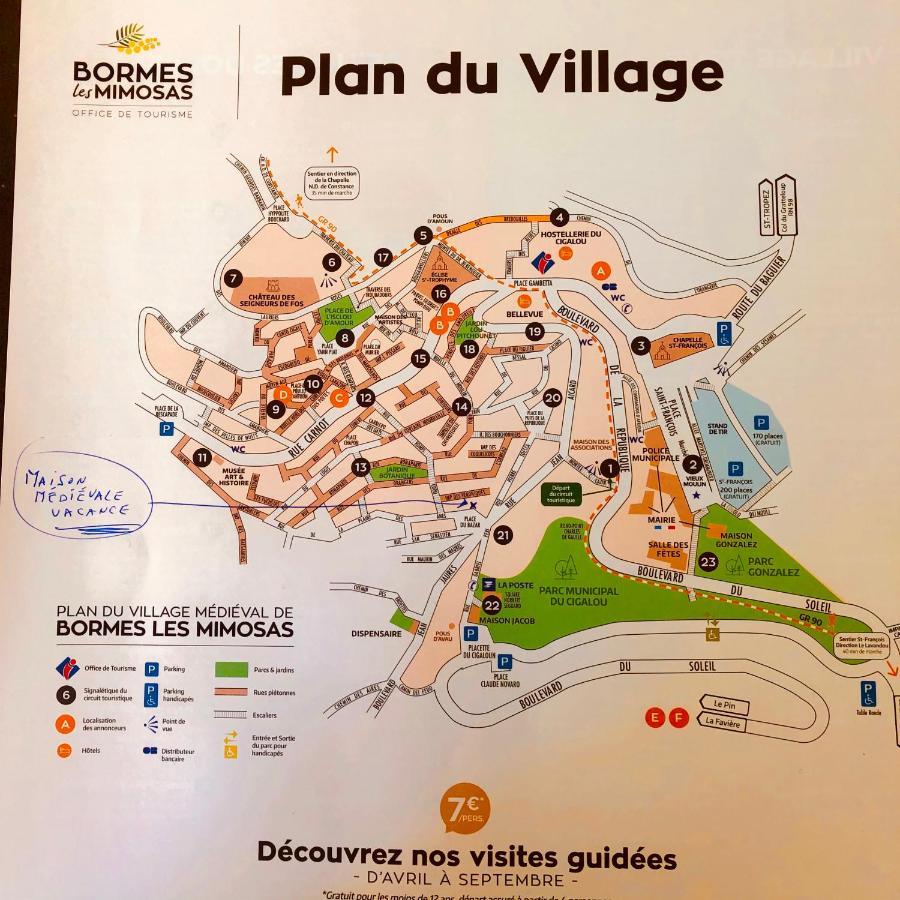 Maison De Vacances Medievale Bormes-Les-Mimosas Village Екстериор снимка